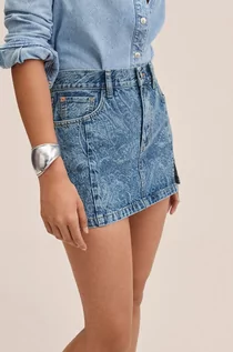 Spódnice - Mango spódnica jeansowa Paisley mini ołówkowa - grafika 1