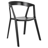 Krzesła - King Home Krzesło 57x56,5x77cm Vibia czarne 210-APP.BLACK - miniaturka - grafika 1