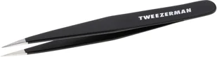 Tweezerman tweez erman koronka Point pęseta wykonana ze stali nierdzewnej czarny 1241-BR - Akcesoria i kosmetyki do stylizacji brwi - miniaturka - grafika 2