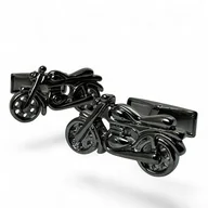 Spinki do mankietów i krawatów - Spinki do mankietów - MOTORY (czarne) - stal - miniaturka - grafika 1