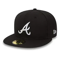 Czapki męskie - New Era 59Fifty Atlanta Braves czapka męska, czarna/biała, 61,5 cm - miniaturka - grafika 1