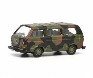 Schuco Vw T3 Bus Bundewehr 1:87 452636600 - Samochody i pojazdy dla dzieci - miniaturka - grafika 1