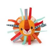 Zabawki sensoryczne - Lilliputiens Piłeczka sensoryczna z dzwoneczkiem i wypustkami Lew Jack 6 m+ - miniaturka - grafika 1