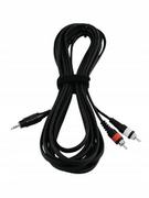 Kable - 'OMNITRONIC ADAPTERCABLE 3.5 JACK/2XRCA BK KABEL 6M  30225148' - miniaturka - grafika 1