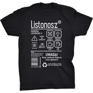 Koszulki męskie - Listonosz Etykieta Koszulka Prezent Dla Listonosza - miniaturka - grafika 1