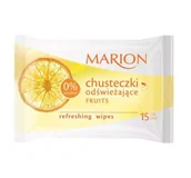 Chusteczki do demakijażu - Marion Chusteczki odświeżające Fruits, 15 szt. - Chusteczki odświeżające Fruits, 15 szt. - - miniaturka - grafika 1