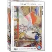 Puzzle - Eurographics Marc Chagall Paris puzzle (1000 przez okno, wielokolorowe) - miniaturka - grafika 1