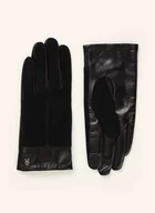 Rękawiczki - Tommy Hilfiger Skórzane Rękawiczki schwarz - TOMMY HILFIGER - miniaturka - grafika 1