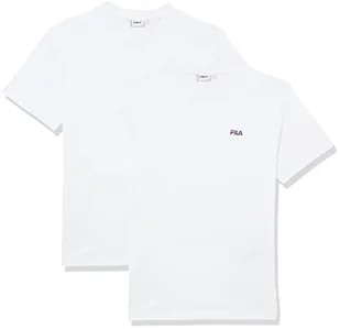 FILA Damska koszulka Bari Double Pack, Bright White-Bright White, XS - Koszulki i topy damskie - miniaturka - grafika 1