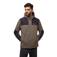 Kurtki męskie - Męska kurtka zimowa Jack Wolfskin JASPER INS JKT M cold coffee - S - miniaturka - grafika 1