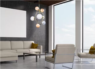 Maxlight Dekoracyjna LAMPA sufitowa COSMOS P0378 metalowa OPRAWA kosmos planety multikolor P0378 - Lampy sufitowe - miniaturka - grafika 1