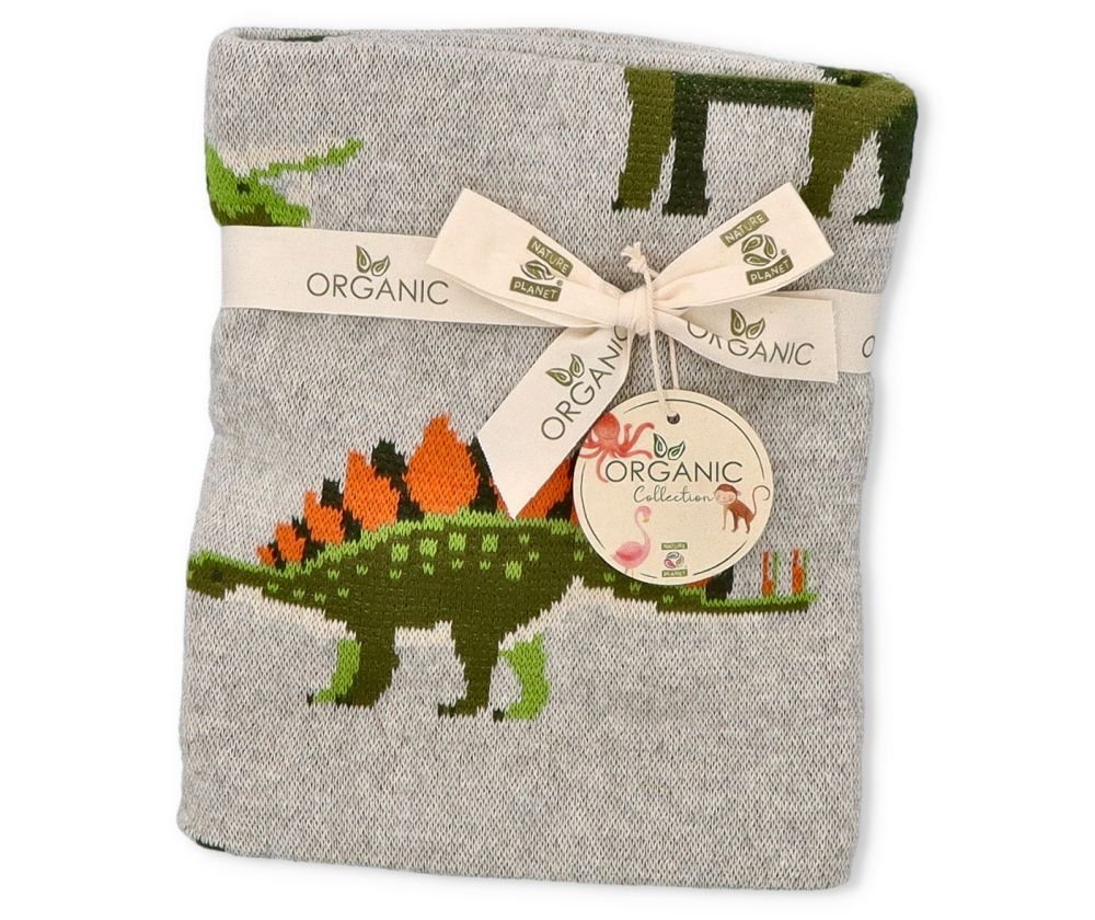 Nature Planet Koc z bawełny organicznej Dinozaury