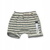 Spodenki damskie - Szorty dziecięce jasnoszare w paski Okie Dokie 24msc - miniaturka - grafika 1