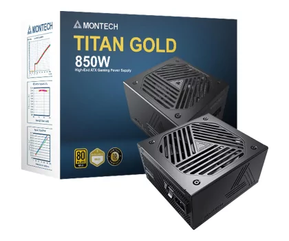 Montech TITAN 850W 80 Plus Gold ATX 3.0 - darmowy odbiór w 22 miastach i bezpłatny zwrot Paczkomatem aż do 15 dni