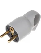 Kostki, złączki, wtyczki - Legrand Wtyczka 2P+Z z pierścieniem - Helium 50105 - miniaturka - grafika 1