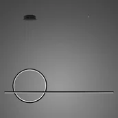 Lampy sufitowe - Lampa wisząca LINEA No.2 Φ40 cm czarna 3k 30W Altavola Design (Barwa światła delikatnie ciepła, Kolor Czarny, Możliwość ściemniania nie) - miniaturka - grafika 1