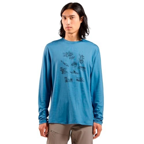 Koszulka z długim rękawem męska ODLO Merino 200 Tourist T-Shirt XL