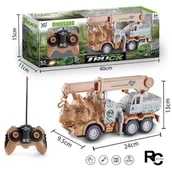 Zabawki zdalnie sterowane - AUTO SAMOCHÓD CIĘŻARÓWKA ZDALNIE STEROWANA DINOZAUR DUŻA HAK ŚWIATŁO DŹWIĘK - miniaturka - grafika 1