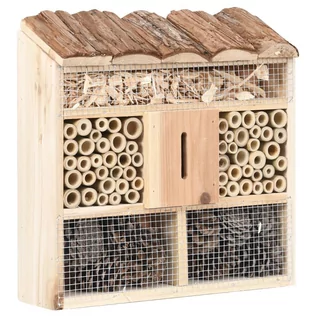 Karmniki dla ptaków - vidaXL Domek dla owadów, 30x10x30 cm, drewno jodłowe vidaXL - grafika 1