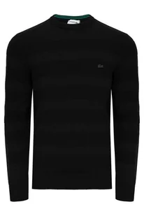 Lacoste Sweter Męski Logo Czarny Prezent L - Swetry męskie - miniaturka - grafika 1