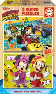 Puzzle - Educa Puzzle 2x50 elementów Mickey i Raźni Rajdowcy - grafika 1