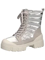 Botki damskie - CAPRICE Vegan damskie botki 9-9-26220-29 szerokość G, Silver Comb., 37 EU - miniaturka - grafika 1