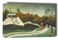 Obrazy i zdjęcia na płótnie - Sawmill, Outskirts of Paris, Henri Rousseau - obraz na płótnie Wymiar do wyboru: 30x20 cm - miniaturka - grafika 1