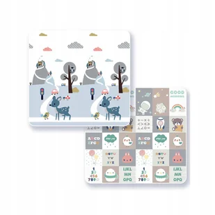 Mata Edukacyjna Piankowa Dwustronna Składana Dla Dzieci Duża 180 x 200 cm - Maty edukacyjne - miniaturka - grafika 1