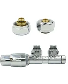 Zawory i kraniki - Zawór termostatyczny 50mm TWINS chrom lewy Pex - miniaturka - grafika 1