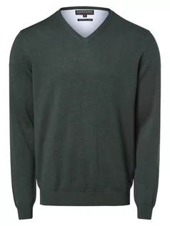 Swetry męskie - Finshley & Harding - Sweter męski z dodatkiem kaszmiru, zielony - grafika 1