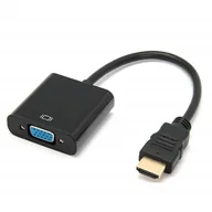 Kable komputerowe i do monitorów - Adapter Konwerter z HDMI do VGA Kabel DSub - miniaturka - grafika 1