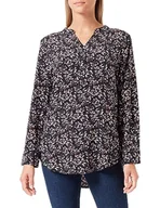 Bluzki damskie - Bluzka Sidona, czarna i wielokolorowa, L damska, Czarny i wielokolorowy, L - miniaturka - grafika 1