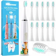 Szczoteczki do zębów dla dzieci - SZCZOTECZKA SONICZNA DO ZĘBÓW AUTOMATYCZNA ŻYRAFA DLA DZIECI 12 KOŃCÓWEK - miniaturka - grafika 1