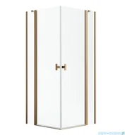 Kabiny prysznicowe - Radaway Nes Kdd II Brushed Copper kabina 90x80cm szczotkowana miedź 10031090-93-01L/10031080-93-01R - miniaturka - grafika 1