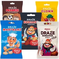 Gumy do żucia, lizaki, dropsy - Wadowice Skawa Draże Mix 5 smaków 70 g x 5 sztuk - miniaturka - grafika 1