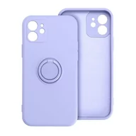 Etui i futerały do telefonów - Forcell Futerał Silicone Ring Do Iphone 14 Fioletowy - miniaturka - grafika 1