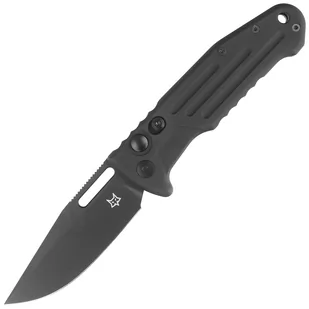 Nóż automatyczny FOX New Smarty Clip Black Aluminium, PVD N690Co by Stefano De Lorenzi (FX-503 ALB) - Noże - miniaturka - grafika 1