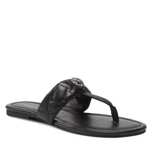 Kurt Geiger Japonki Kensington T-Bar Sandal 8651400109 Black - Klapki i japonki damskie - miniaturka - grafika 1