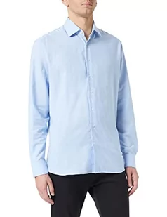Hackett London Męska koszula flanelowa Htooth, Biały (biały/niebo), 36 - Koszule męskie - miniaturka - grafika 1