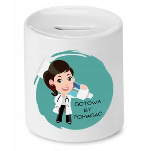 SKARBONKA DLA DENTYSTY GOTOWA BY POMAGAĆ PREZENT z Nadrukiem ze Zdjęciem - Skarbonki - miniaturka - grafika 1