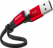 Kable USB - Kabel USB Baseus USB-A - Lightning 0.23 m Czerwony CALMBJ-B91 - miniaturka - grafika 1