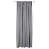 Zasłony - Zasłona z taśmą SIENA 140 x 260 cm, kolor szary - miniaturka - grafika 1