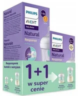 Butelki dla niemowląt - SCY670/01 + SCY673/01 BUTELKA RESPONSYWNA NATURAL Z WENTYLEM AIR FREE 260ML - miniaturka - grafika 1