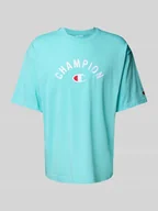 Koszulki męskie - T-shirt o kroju relaxed fit z wyhaftowanym logo - miniaturka - grafika 1