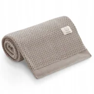 Koce i narzuty dla dzieci - Yosoy Kocyk bambusowy Clover light beige - miniaturka - grafika 1