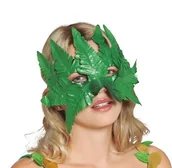 Dodatki do strojów karnawałowych - Maska zielone liście - miniaturka - grafika 1