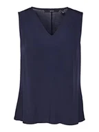 Koszulki i topy damskie - VERO MODA Women's VMBRIT SL JRS GA Top, Navy Blazer, L, granatowy blezer, L - miniaturka - grafika 1