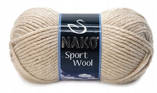 włóczka SPORT WOOL kolor 23116/beż