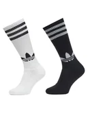 Skarpetki damskie - adidas Zestaw 2 par wysokich skarpet unisex Knee JC8878 Biały - miniaturka - grafika 1