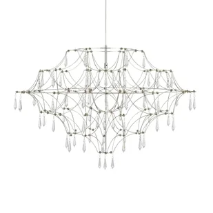 Lampa wisząca Efesos 108870 LED 25W 3000K do salonu przezroczysta stalowa - Lampy sufitowe - miniaturka - grafika 1